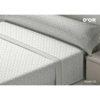 Beddengoedset D'Or ROMA Grijs Bed van 105 Franela - thumbnail