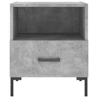 Nachtkastjes 2 st 40x35x47,5 cm bewerkt hout betongrijs - thumbnail