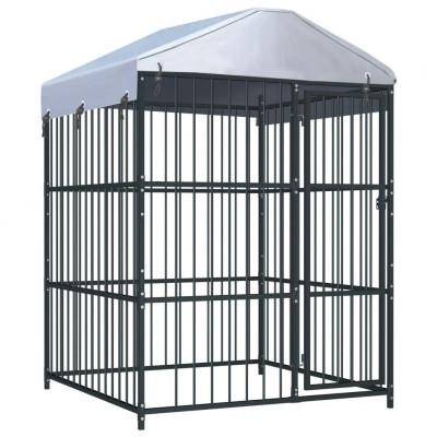 Hondenkennel voor buiten met dak 150x150x200 cm