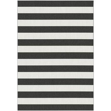 Vloerkleed Maida - zwart/wit - 200x290 cm