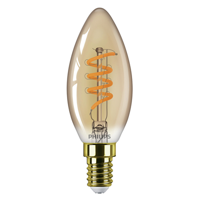 Philips LED kaars E14 3,5-15W 2000K filament gold dimbaar blister - 5100305 - thumbnail
