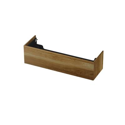 INK - Onderkast 1 Lade Push 2 Open Bestaande Uit - 1400x450x376 Mm - Massief Eiken Ash Grey