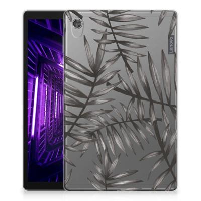 Lenovo Tab M10 HD (2de generatie) Siliconen Hoesje Leaves Grey Lenovo Tab M10 HD (2de generatie) Siliconen Hoesje Leaves Grey