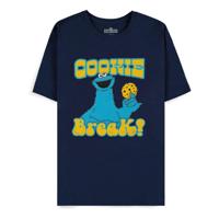 Sesame Street T-Shirt Cookie Monster Navy Cookie Break Size M - thumbnail
