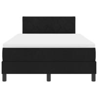 Boxspringbed met matras met matras Zwart 120 x 200 cm Stof - thumbnail