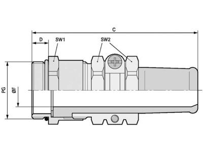 LAPP SKINDICHT® SR-SV PG 13/11 52023623 Wartel PG13.5 Messing Messing 25 stuk(s)