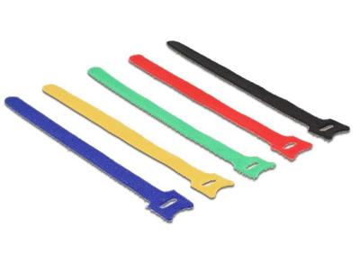 DeLOCK Hook-and-loop fasteners coloured, 10 stuks kabelbinder DeLOCK Hook-and-loop fasteners coloured, 10 stuks kabelbinder