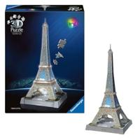 Ravensburger 3d puzzel iconics eiffeltoren - met licht - 243st. - thumbnail