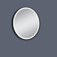 Badkamerspiegel BWS Oram 80 cm LED Verlichting Mat Zwart - thumbnail