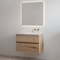 Badmeubelset zonder Kraangat Best Design Splash 80 cm Halifax Hout - thumbnail