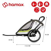 HAMAX Breeze one - white / green - thumbnail