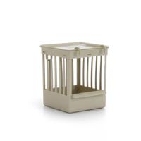 Beeztees nestkast van kunststof met haken voor vogel beige 11 x 11 x 14 cm - thumbnail