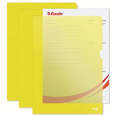 L-map esselte standaard a4 0.11mm pp geel L-map esselte standaard a4 0.11mm pp geel