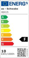 AS Schwabe Slimline 46415 LED-buitenschijnwerper Energielabel: F (A - G) 10 W Lichtkleur (naam): Neutraalwit - thumbnail