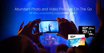 Silicon Power Micro SDHC Card Elite 256GB Met Adapter