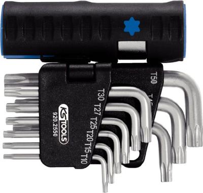 KS Tools 920.2550 TX Haakse schroevendraaierset TB 8, TB 10, TB 15, TB 20, TB 25, TB 27, TB 30, TB 40, TB 45, TB 50 10-delig