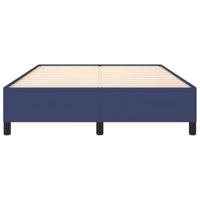 Bedframe zonder matras stof blauw 140x190 cm - thumbnail