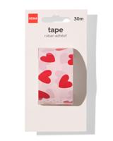 HEMA Tape 60m hartjes (rood) - thumbnail