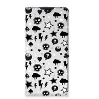 Mobiel BookCase Xiaomi Redmi 9 Silver Punk - thumbnail