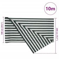 VidaXL Privacynet 150 g/m² 2x10 m hdpe groen en wit - thumbnail