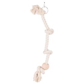 Speelgoed voor vogels Trixie 60 cm Wit Touw Naakt - thumbnail