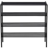 WOOOD Schoenenrek 'Ferro' Stapel van 2 stuks, kleur Zwart - thumbnail