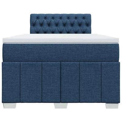 Boxspring met matras stof blauw 120x200 cm - thumbnail