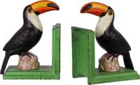 Boekensteun van Gietijzer met Toekan - thumbnail