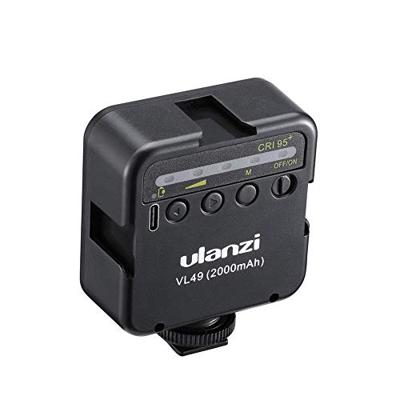 Ulanzi VL49 mini LED-lamp, zwart