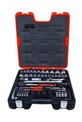 Bahco doppenset 1/4inch & 1/2inch , 77 delig | s800