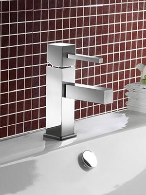 Hotbath Bloke wastafelmengkraan 18cm met stickhendel chroom Hotbath Bloke wastafelmengkraan 18cm met stickhendel chroom