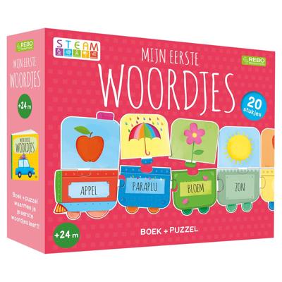 Rebo Publishers Boek en puzzel - mijn eerste woordjes Rebo Publishers Boek en puzzel - mijn eerste woordjes