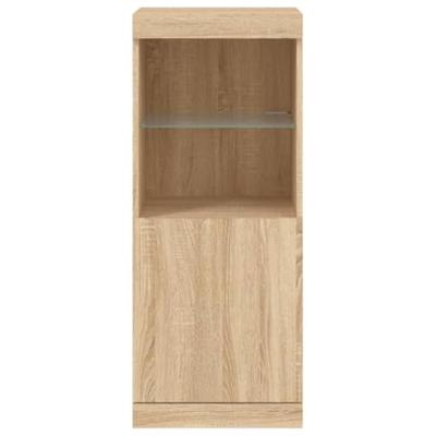 Dressoir met LED-verlichting 41x37x100 cm sonoma eikenkleurig Dressoir met LED-verlichting 41x37x100 cm sonoma eikenkleurig