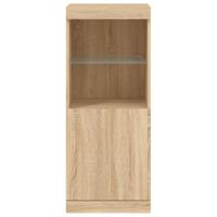 Dressoir met LED-verlichting 41x37x100 cm sonoma eikenkleurig - thumbnail