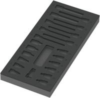 Wera 9823 Schuimrubberen inzetstuk voor Zyklop B 3/8" bitdoppen Set 1, zonder gereedschap, 172 x 30 x 392 mm - 05137323001 - thumbnail