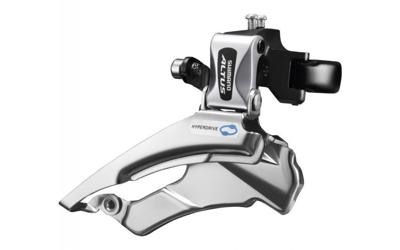SHIMANO Voorderailleur 3 x 7/8-speed altus fd-m313 down swing/dual pull - met hoge klem - 42-48t (66-69°) - zwart/zilver