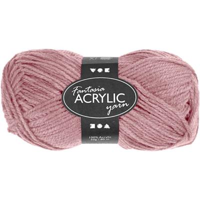 Creativ Company Acrylgaren, lichtrood, 50gr, 80m
