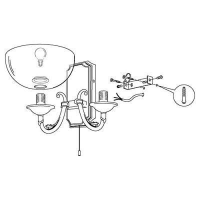 Eglo WandlampSavoy 2-lichts goudbrons - 82752