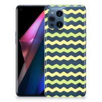 OPPO Find X3 | X3 Pro | TPU bumper | Waves Yellow - thumbnail