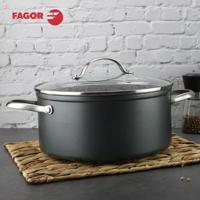 Kookpot Fagor Grijs Ø 20 cm Gehard aluminium - thumbnail