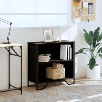 Boekenkast 80x31x74,5 cm bewerkt hout zwart - thumbnail