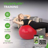 Tunturi gymbal l fitnessbal incl pomp l 75cm l rood - thumbnail
