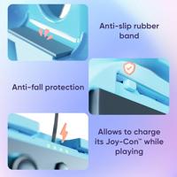 Oniverse Nintendo Switch 2 Set van 2 Ergonomische Grips Oranje/Blauw - thumbnail