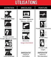 MECAFER 50L verticale luchtcompressor Olievrij 2CV 10 Bar VIJFTIG - thumbnail