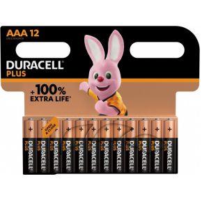 Duracell Plus AAA-batterijen (12 stuks) - 1,5V-alkaline batterijen - Tot 100% extra levensduur -Betrouwbaar voor dagelijks gebruikte apparaten- 0% plastic verpakking - 10 jaar te bewaren - LR03 MN2400