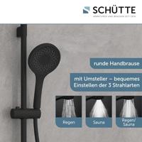 Schütte CAPRI Doucheset | 3 Functies | Mat zwart - 64996 - thumbnail