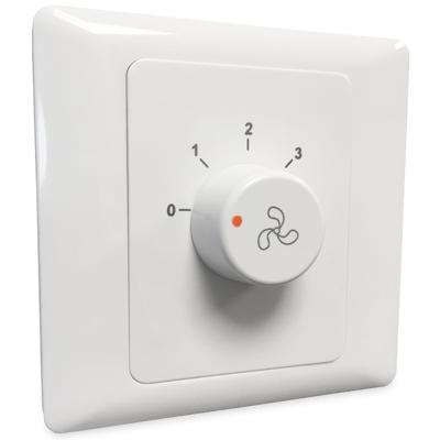 Blauberg aan/uit regelaar voor ventilatoren met meerdere snelheden - inbouw - 3 standen