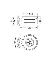 Zeepschaal GROHE Start Cube Met Houder Supersteel - thumbnail