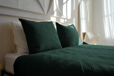 Zydante Home - Bedsprei incl. 2 kussenslopen - Dark Green - Layers - 220 x 240