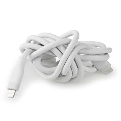 Nedis Lightning Kabel | USB 2.0 | Apple Lightning 8-Pins | USB-C Male | 480 Mbps | Vernikkeld | 1.50 m | Rond | Silicone | Wit | Doos - CCGB39800WT15